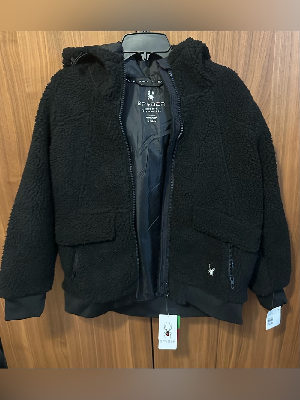 Spyder Black Sherpa Jacket